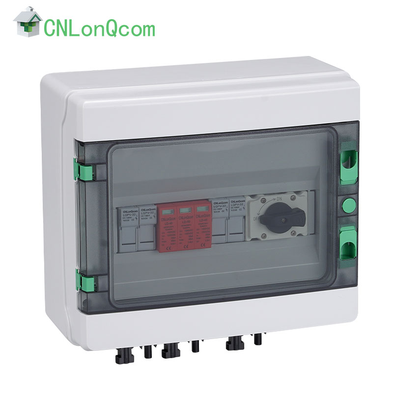 प्लास्टिक DC1000V कंबाइनर बॉक्स 2 इन और 1 आउट