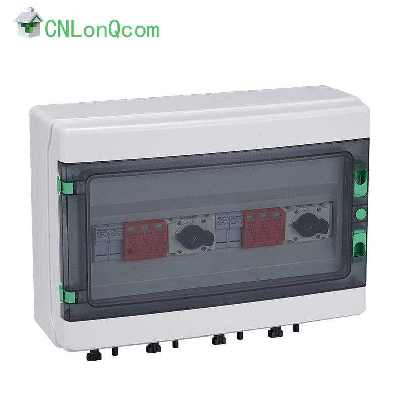 प्लास्टिक DC1000V कंबाइनर बॉक्स 2 इन और 2 आउट